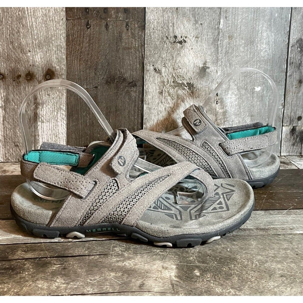 Merrell Women J597998 Gray Hiking Sandal Size 6